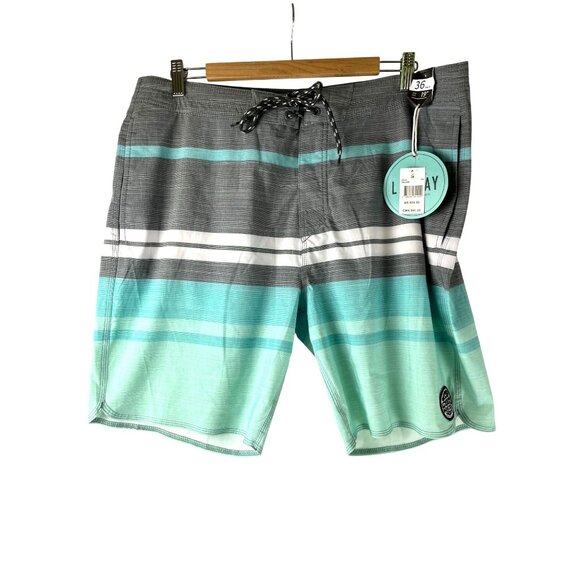 NWT Summer Spring Surf Seaside Ocean RipCurl Mid LegBoard shorts, Men's 36